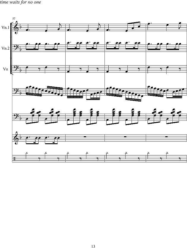 旋转的时间钢琴谱