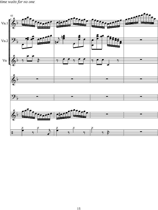 旋转的时间钢琴谱