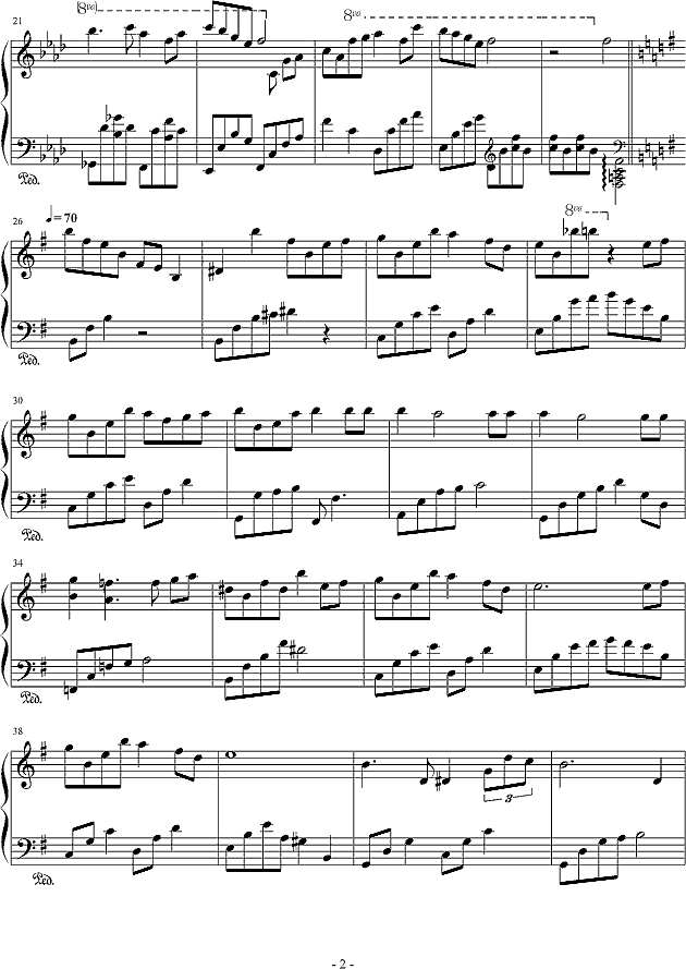 画皮-唯美插曲合集钢琴谱