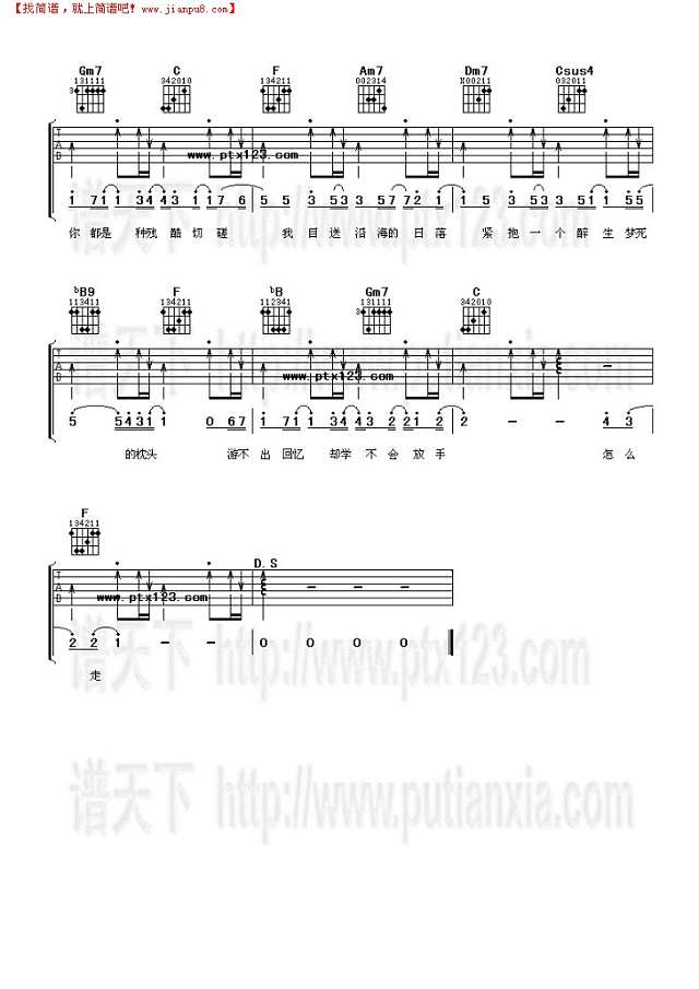 沿海公路的出口吉他谱