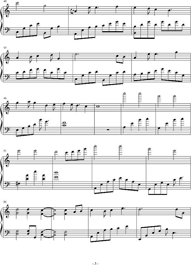 我们的纪念钢琴谱