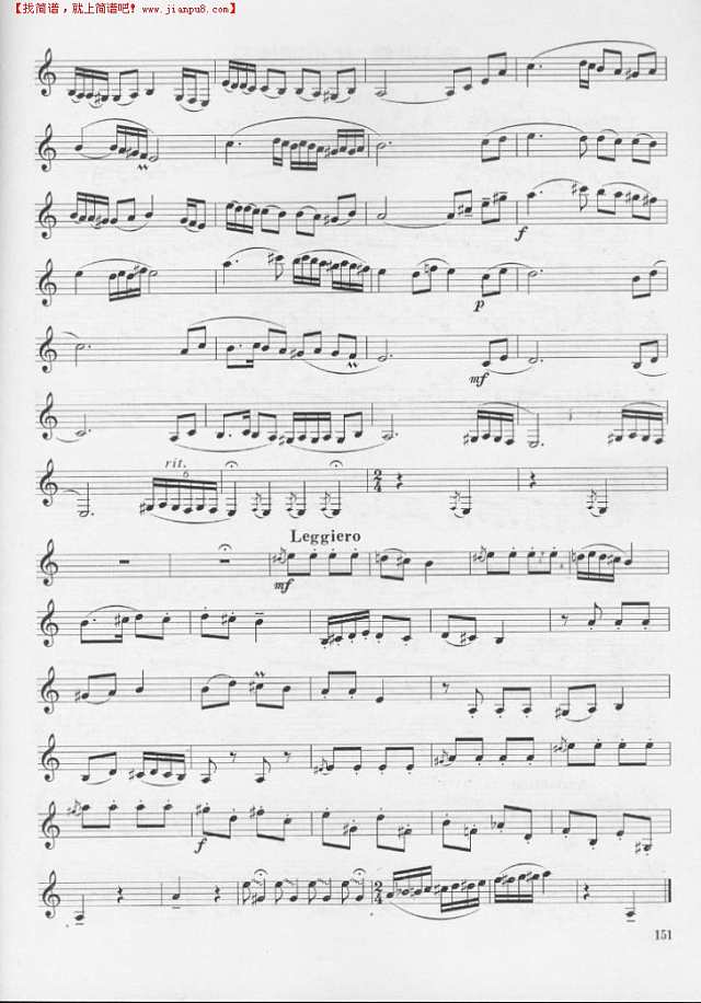 驴车　　（单簧管演奏曲）其他曲谱