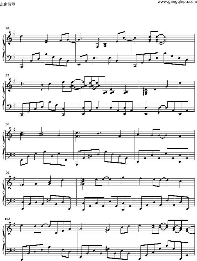 三十日-《保持爱你》插曲钢琴谱