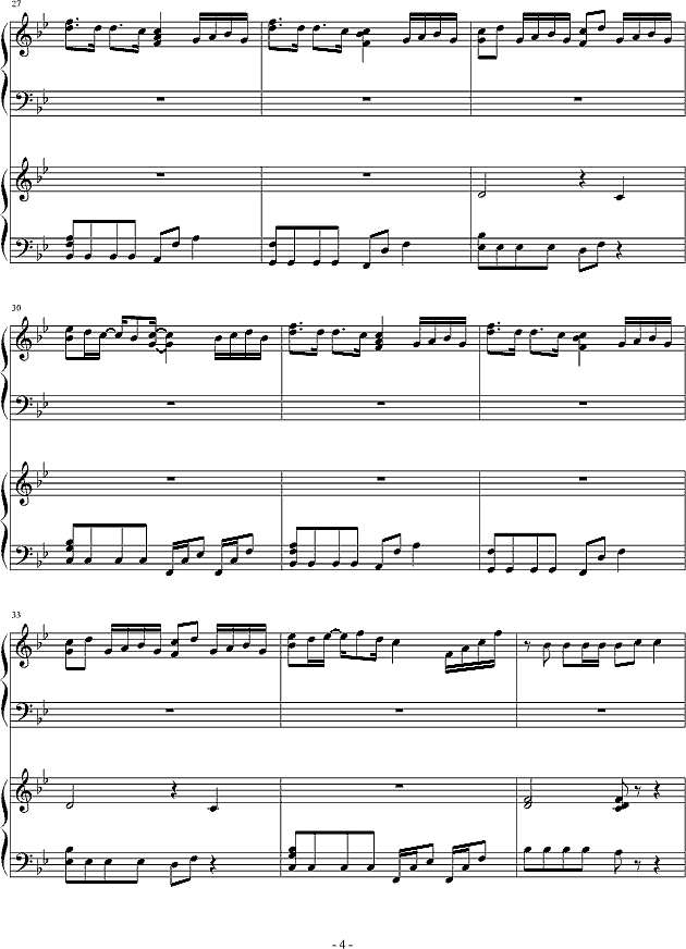 チェリッシュ_Cherish_(piano)钢琴谱