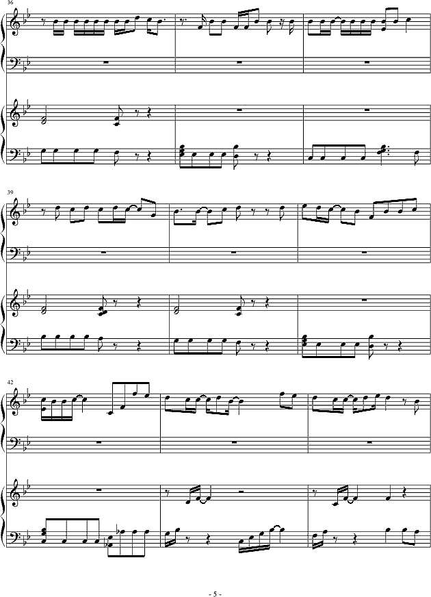 チェリッシュ_Cherish_(piano)钢琴谱