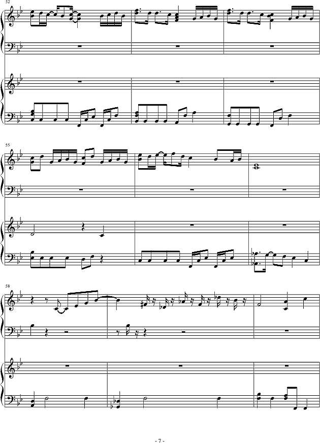 チェリッシュ_Cherish_(piano)钢琴谱