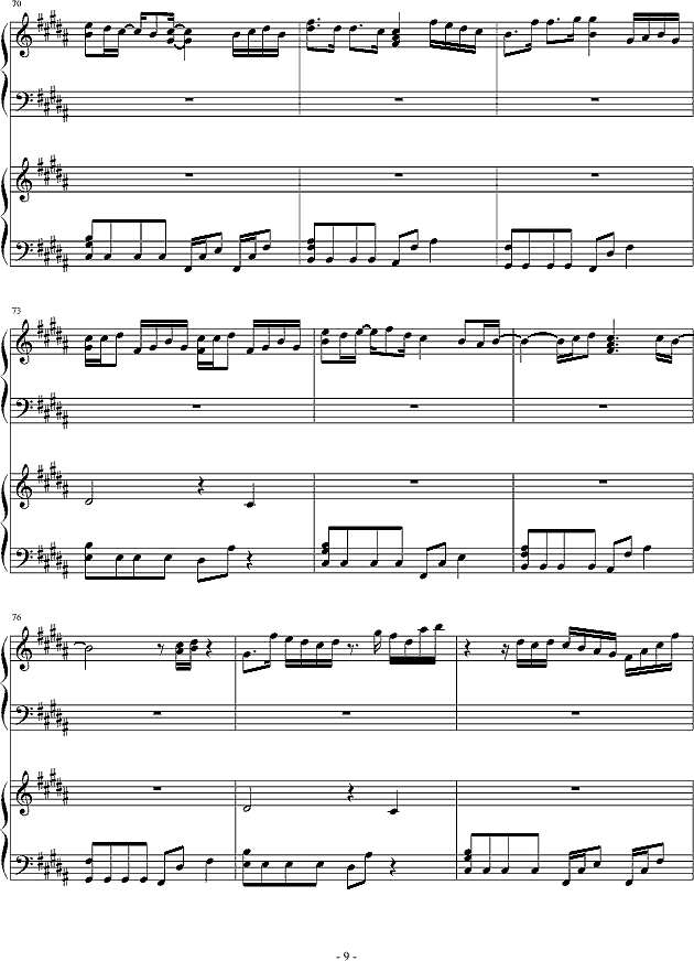 チェリッシュ_Cherish_(piano)钢琴谱