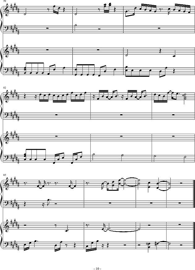 チェリッシュ_Cherish_(piano)钢琴谱