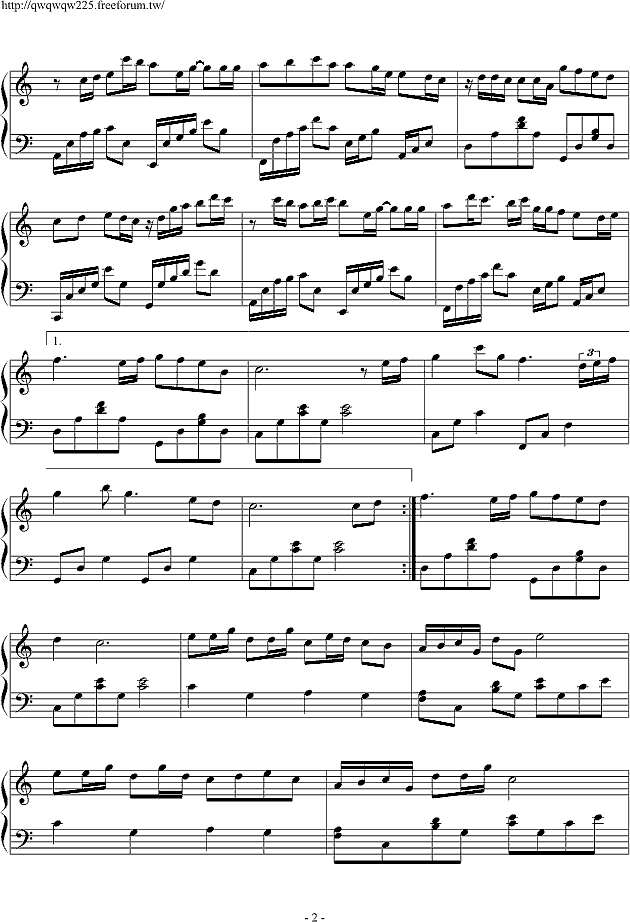 一颗心的距离钢琴谱