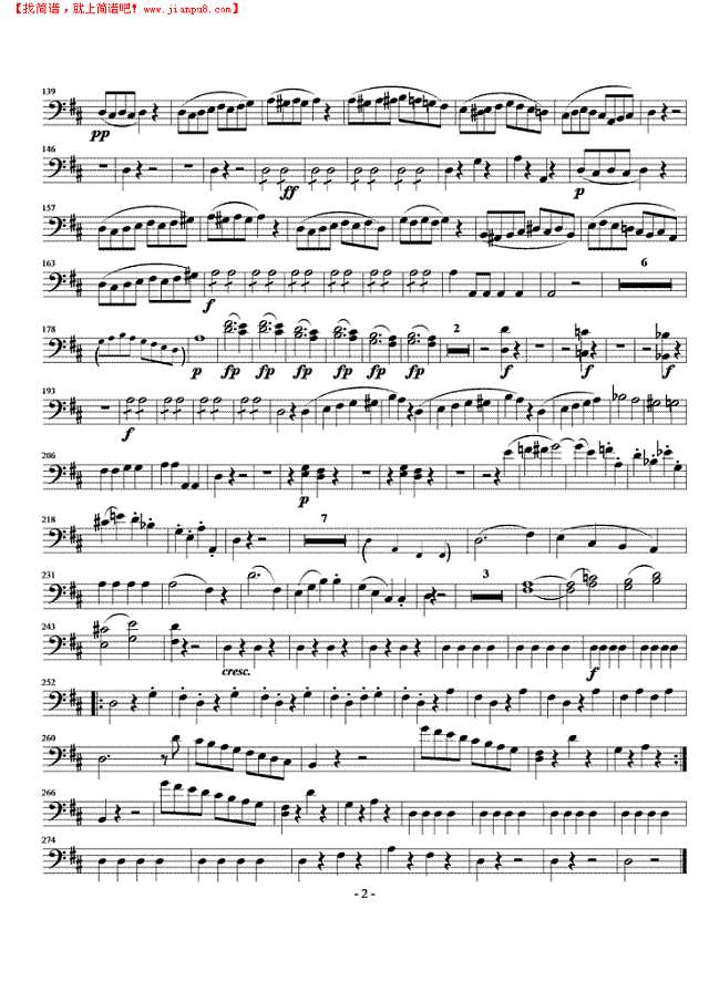 费加罗的婚礼歌剧序曲-Fagotti钢琴谱