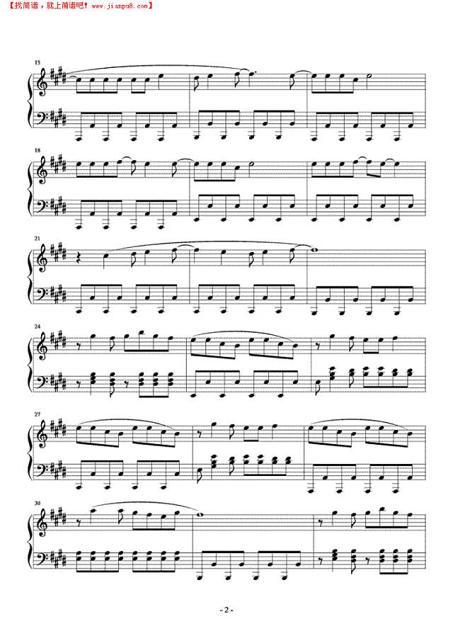 樱桃小丸子钢琴谱