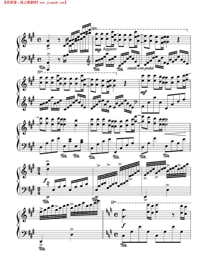 痛断肝肠钢琴谱