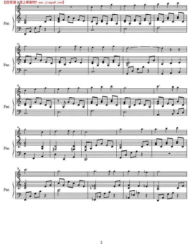 yoru no uta钢琴谱