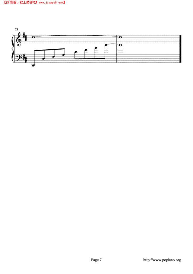 walking with you钢琴谱