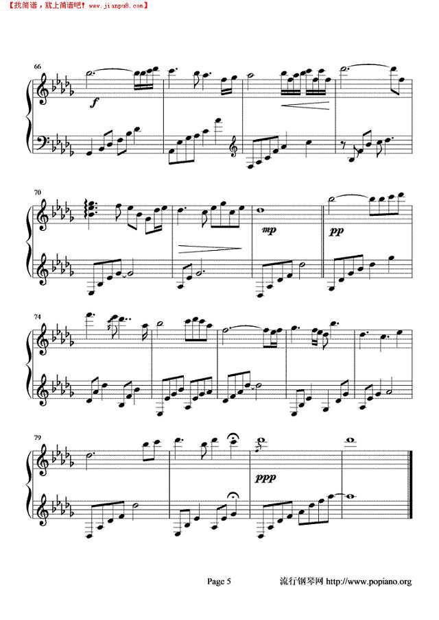 beautiful lady钢琴谱