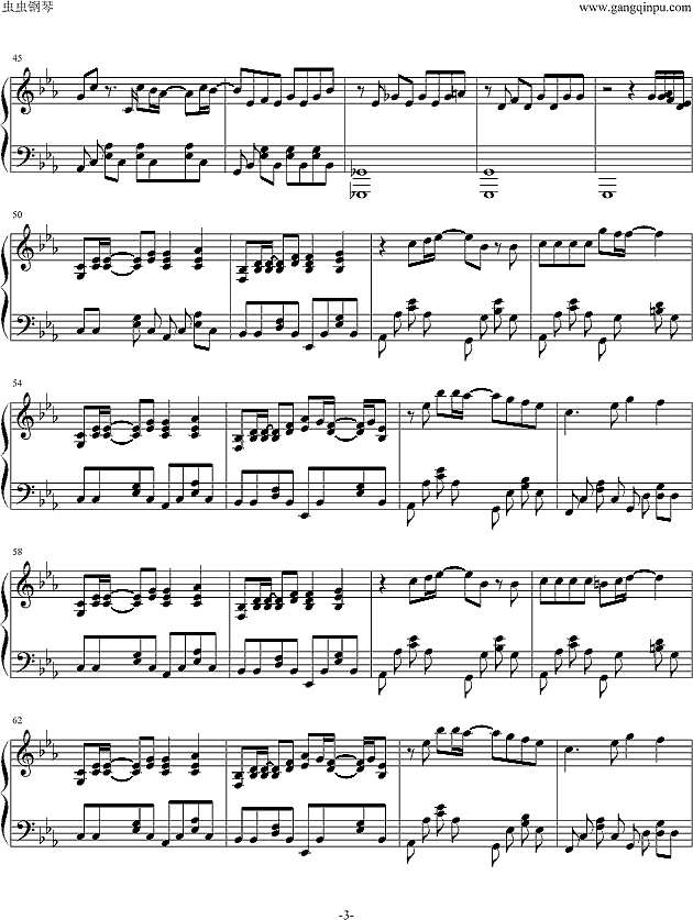 宿命~羊之歌钢琴谱