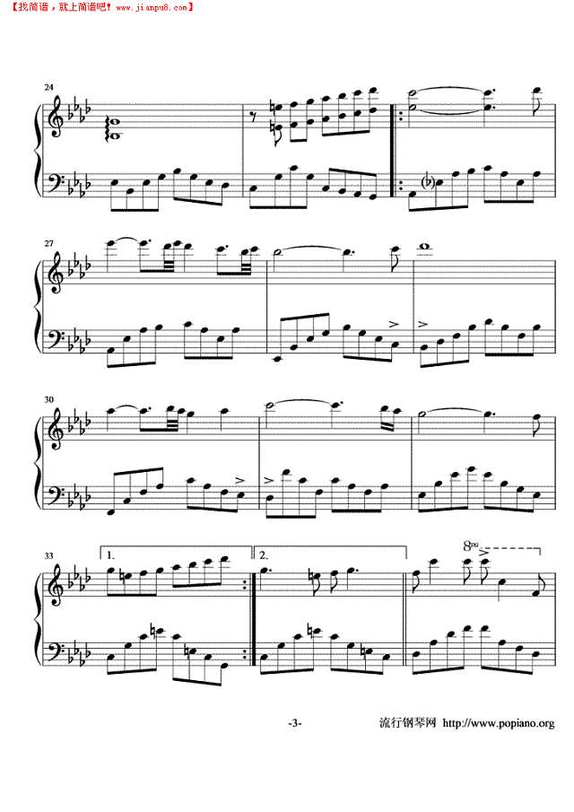 first touch钢琴谱