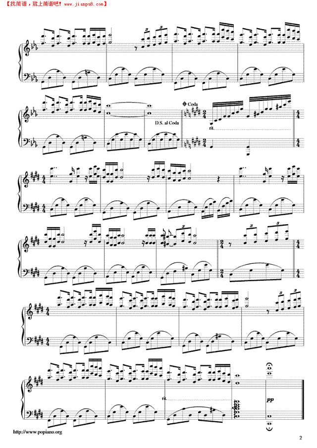 Hungarian Sonata匈牙利奏鸣曲钢琴谱