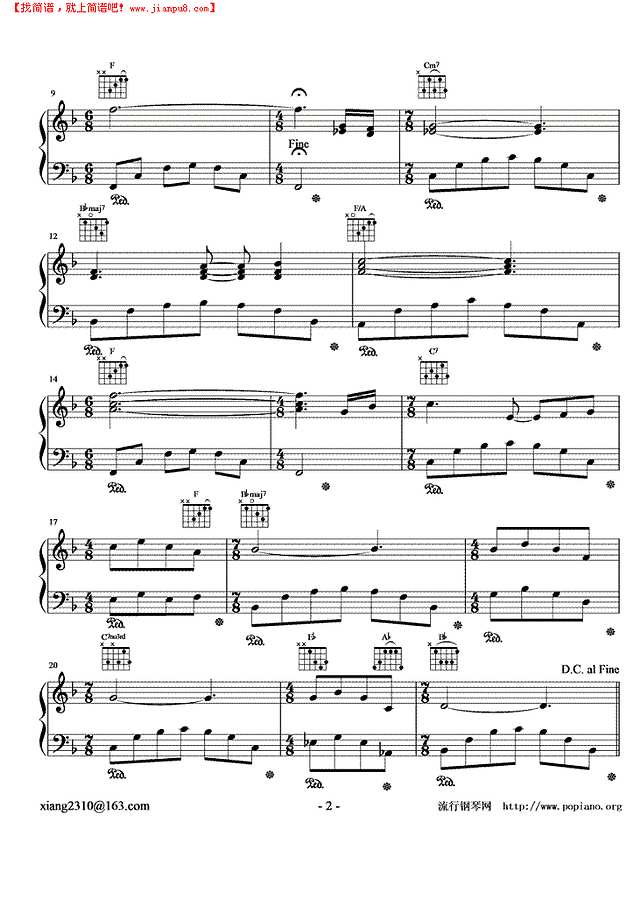 Miss Clare Remembers钢琴谱