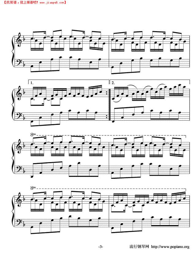 In The Mirror钢琴谱