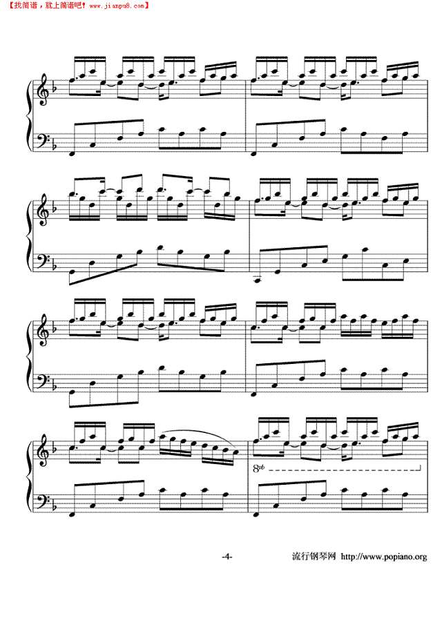 In The Mirror钢琴谱