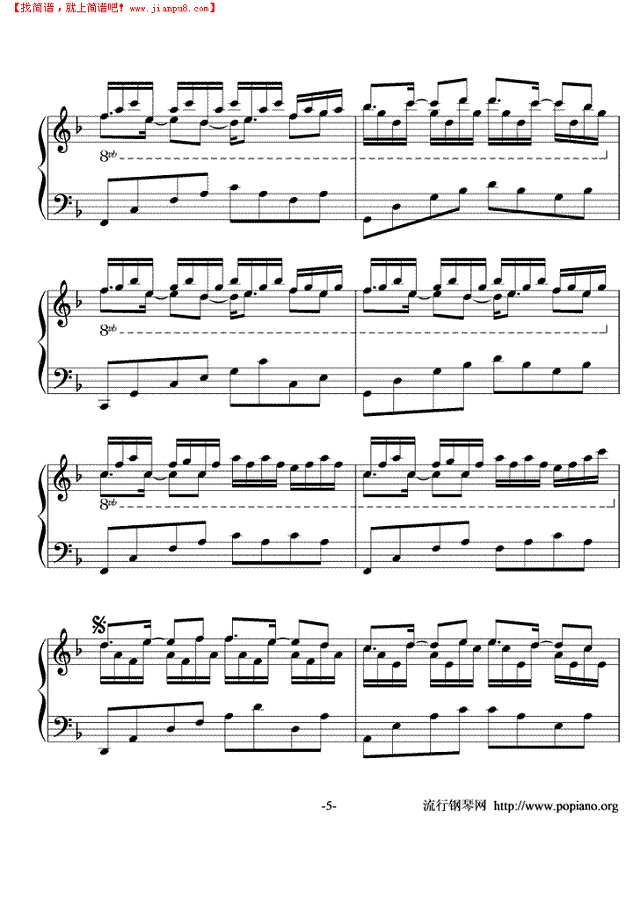 In The Mirror钢琴谱