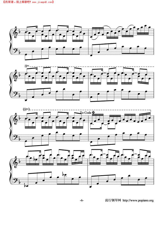 In The Mirror钢琴谱