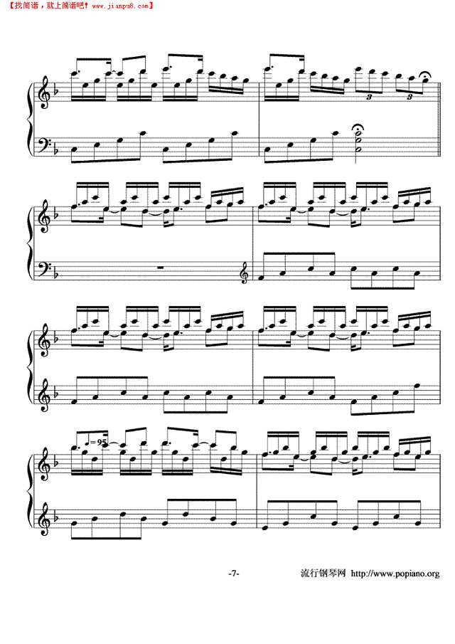 In The Mirror钢琴谱