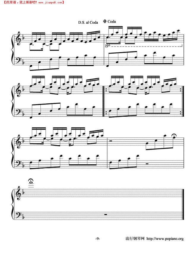 In The Mirror钢琴谱