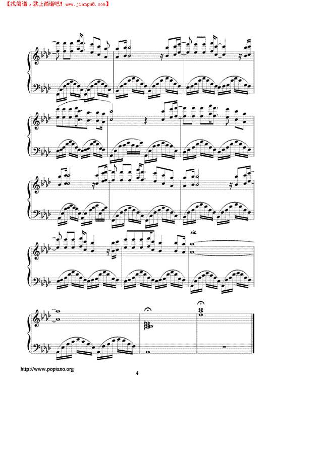 La Nuit Des Adieux道別之夜钢琴谱