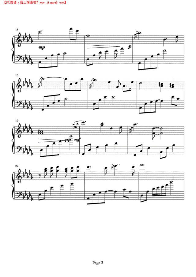 Rainy Sunday钢琴谱