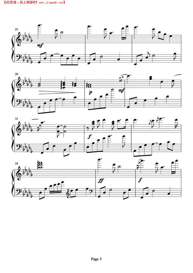 Rainy Sunday钢琴谱