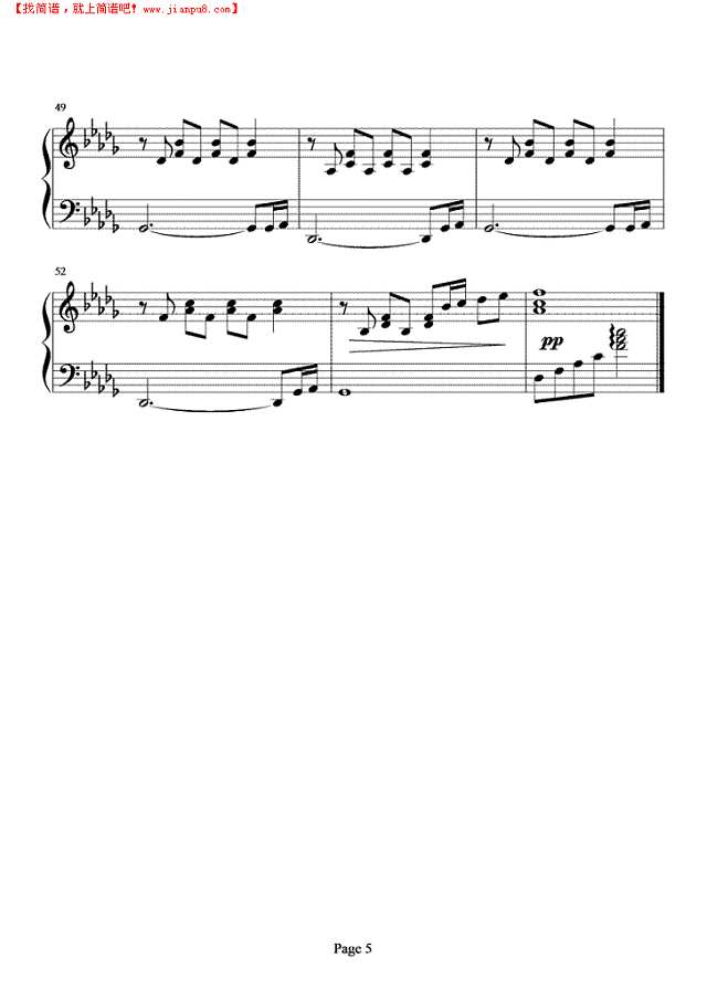 Rainy Sunday钢琴谱