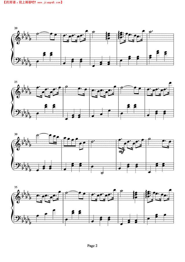 stepping on the rainy street钢琴谱