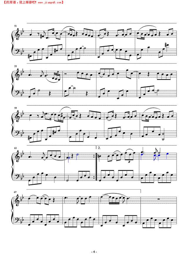 为爱说分手钢琴谱