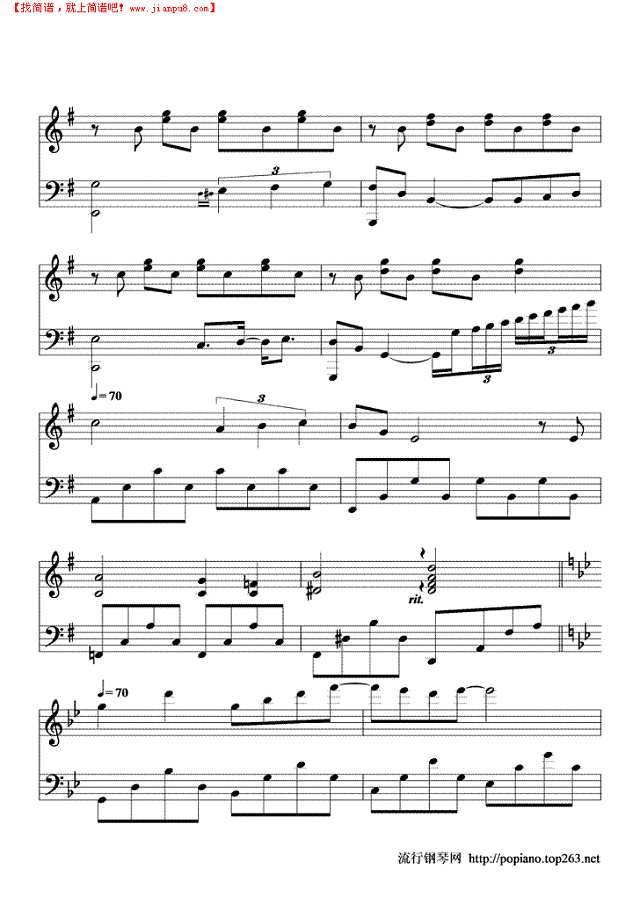 星空的旋律钢琴谱