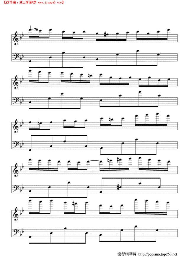 星空的旋律钢琴谱