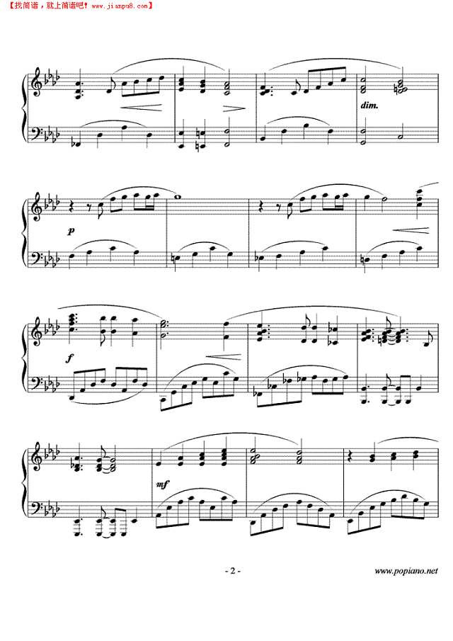 Wind of Life钢琴谱