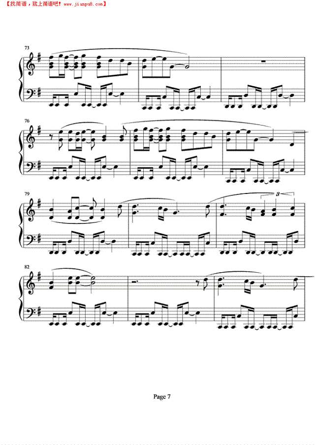 今天你生日钢琴谱