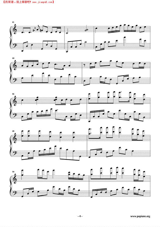 沉默是金钢琴谱