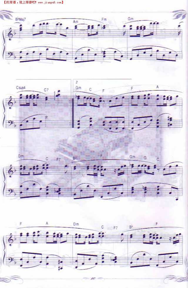 明知故犯钢琴谱