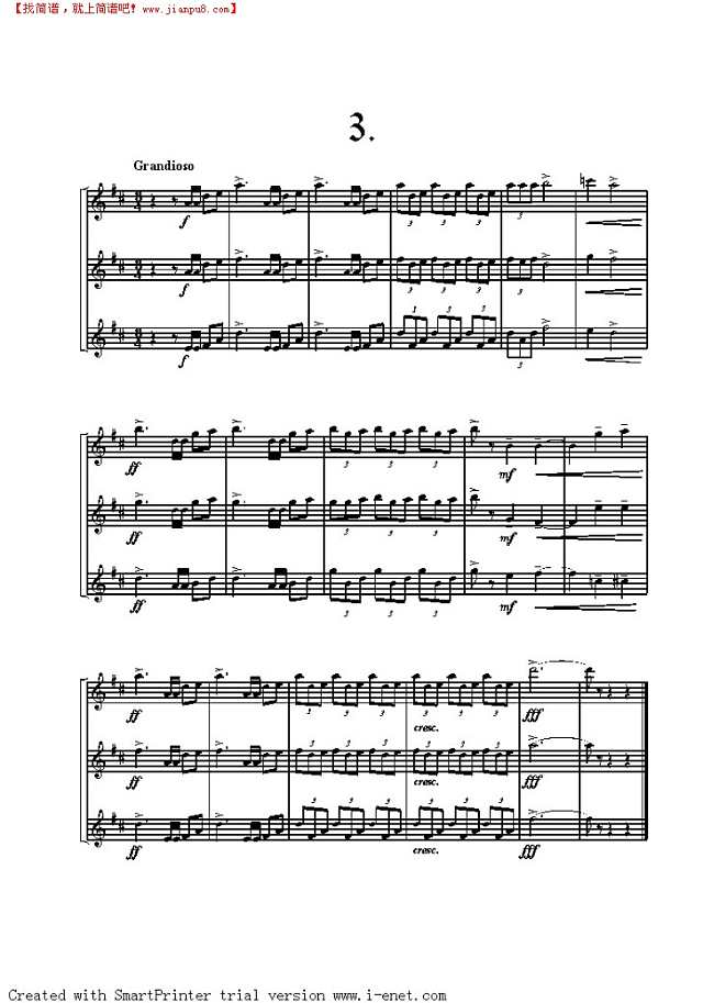 Three Fanfares其他曲谱