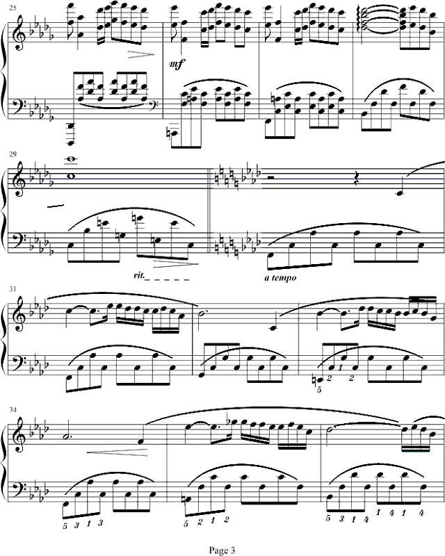 秋日私语钢琴谱