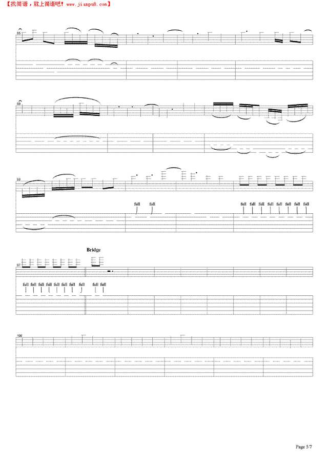 famous_last_words吉他谱