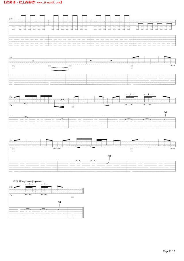 King Nothing吉他谱