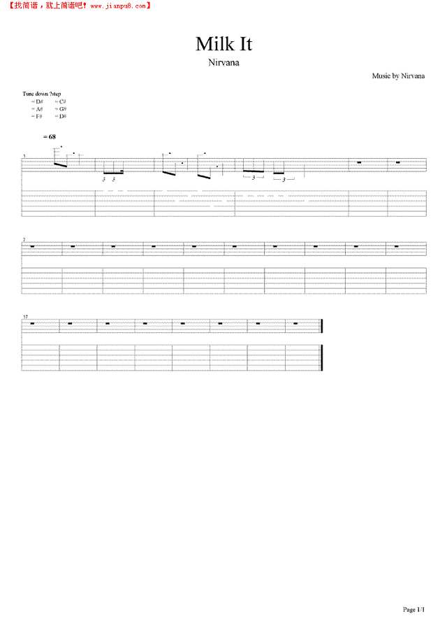 Milk It吉他谱
