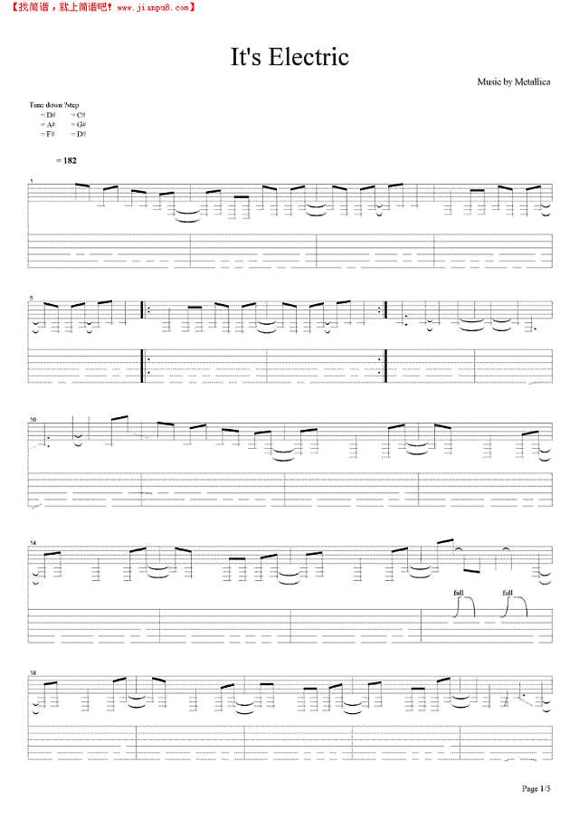 It is Electric吉他谱
