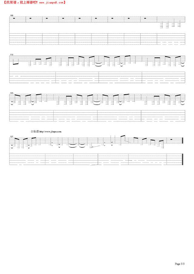 It is Electric吉他谱