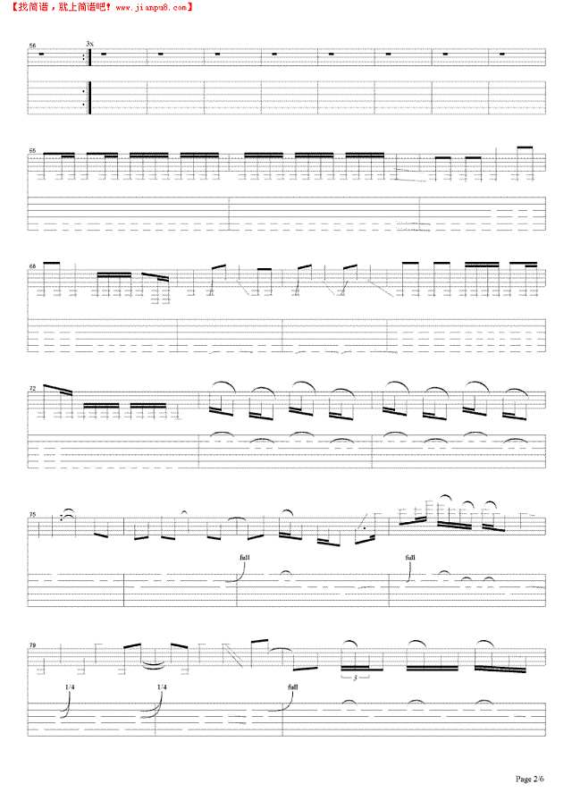 Jump In The Fire吉他谱