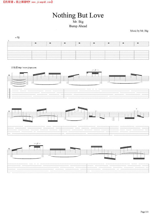 Nothing But Love吉他谱
